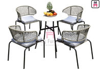 Aluminum 0.38cbm PE Rattan Waterproof Cushion Chair 61*55*H80cm
