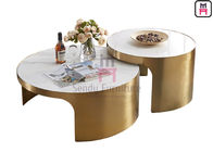 Round 60cm 70cm Stainless Steel Coffee Table 0.6cbm