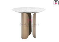 Hollowed Out 0.15cbm Stainless Steel Marble Table 55*40cm