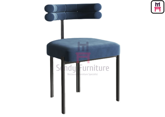 acheter Cadre tapissé tufté en métal de velours dinant la chaise pas pliable sans accoudoirs online manufacture