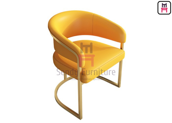 acheter Fauteuil balayé d'acier inoxydable d'or pour le restaurant et l'hôtel online manufacture