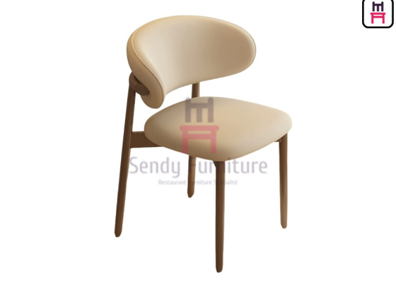 acheter Chaise à manger en cuir rembourré avec cadre en bois de cendres online manufacture