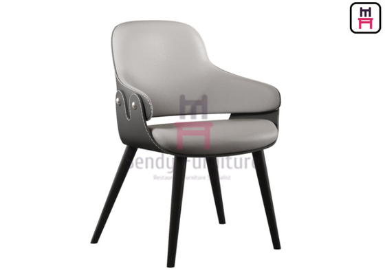 acheter Chaise de restaurant en métal creuse à l' arrière avec rembourrage en cuir online manufacture