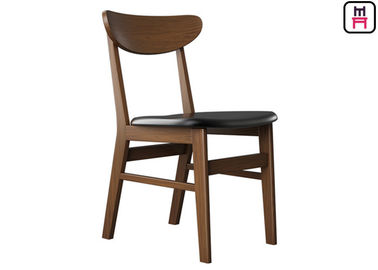 acheter Bois arrière incurvé classique dinant des chaises avec les meubles d'intérieur commerciaux de sièges en cuir online manufacture