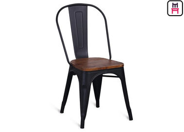 acheter le restaurant en métal de noir de taille de 86cm préside le tabouret de bar de Tolix avec Seat en bois online manufacture