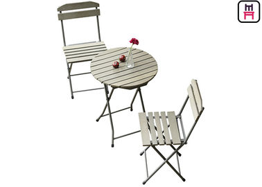 acheter Table de salle à manger de patio et chaises se pliantes en bois en plastique, meubles tous temps de jardin online manufacture
