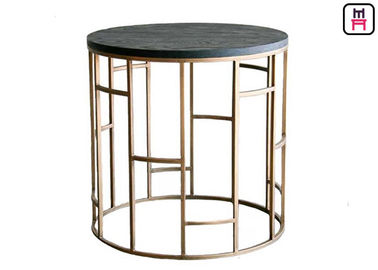 acheter Table basse à base métallique supérieure en bois D45 * H45 cm/D55 de conception de Nodric * H60 cm online manufacture