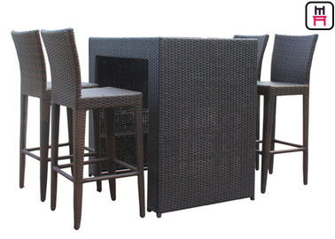 acheter Tableaux extérieurs réglés de restaurant de contre- patio de taille avec les chaises imperméables de barre de patio online manufacture