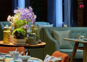 acheter Ensemble de sofa de restaurant de café de sujet de jardin, biens de cabine de restaurant de cru online manufacture