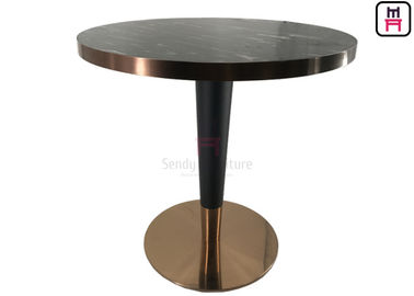 acheter Marbre naturel noir avec la table de salle à manger élégante de restaurant de couture d'or de Gapless online manufacture