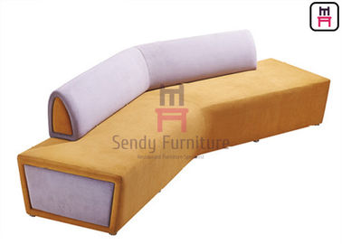 acheter Allocation des places tapissée moderne bicolore de banc de cabine, allocation des places commerciale de sofa de cabine online manufacture