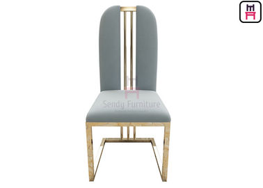 acheter Velours dinant arrière Seat W48 * D42 de chaises de haute d'or de Rose * H103cm sans bras online manufacture