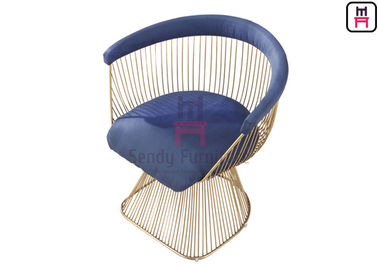 acheter L'acier inoxydable de Platner de terriers préside le classique de reproduction avec le coussin de tissu et de cuir online manufacture