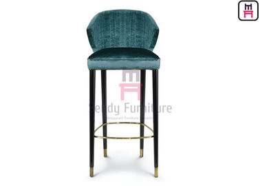 acheter Bois vert de cendre de velours de style de restaurant de tabourets de bar de luxe d'approvisionnement avec des pieds online manufacture