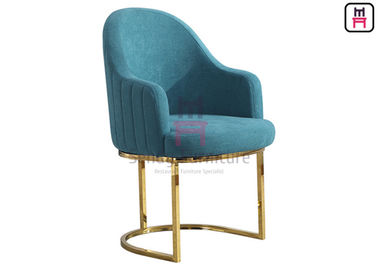 acheter Le restaurant en porte-à-faux d'acier inoxydable de chaise de Blue Velvet préside d'intérieur pour le lobby online manufacture