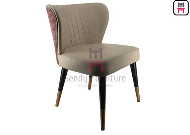 acheter Cuir tapissé dinant le cadre arrière en forme d'hélice en métal de mini accoudoir de chaise online manufacture