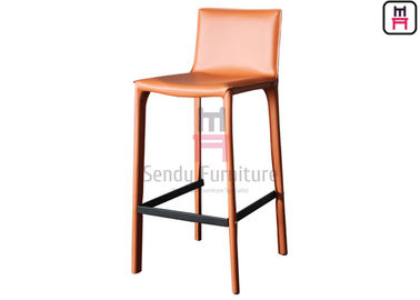 acheter Meubles d'intérieur de tabourets de bar de restaurant de cuir de selle avec le repose-pieds/dossier online manufacture