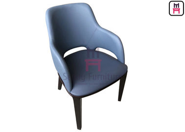 acheter La chaise en bois de restaurant de cuir micro de fibre a tapissé l'aucun plié avec des accoudoirs online manufacture