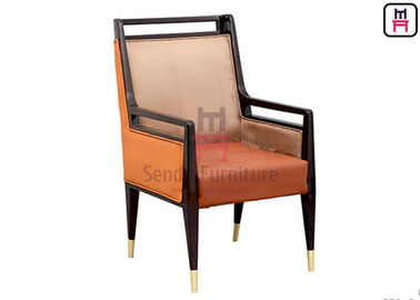 acheter Le bois solide a tapissé l'unité centrale la chaise dinante simple qu'en cuir ne s'est non pliée pour le lobby d'hôtel online manufacture