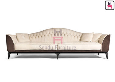 acheter Divan en cuir réglé de sofa de restaurant plaqué par ruthénium magnifique pour le lobby d'hôtel online manufacture