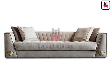 acheter La chaise de sofa de restaurant de 3 Seater a tapissé le bras de tissu/cuir avec le matériel de LOGO online manufacture