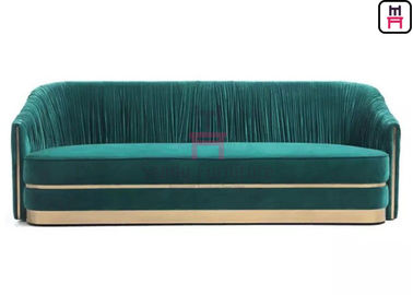 acheter Accessoires verts d'acier inoxydable de Sofa Set Tufted Upholstered With de restaurant de velours online manufacture