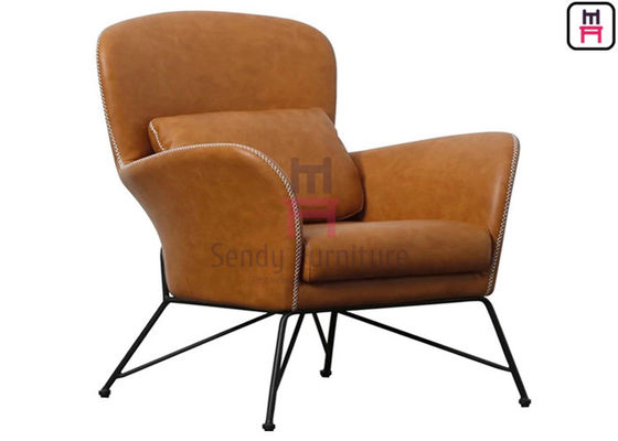 acheter Hauts accoudoirs arrières 0.55cbm Sofa Chair simple de jambe en métal online manufacture