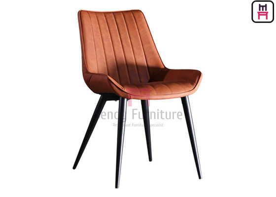 acheter L'unité centrale de jambe en métal garnissent en cuir la chaise dinante sans bras tapissée 0.38cbm online manufacture