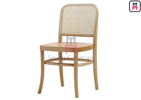 acheter Cadre laqué par noir en bois en bois de bouleau de Cane Rattan Dining Chairs With online manufacture