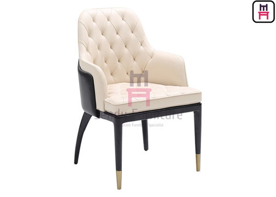 acheter Chaises en bois modernes de restaurant avec double - décoration de bouton tapissée par cuir de couleurs online manufacture