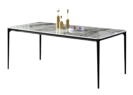 acheter Pierre rectangulaire de dalle d'OEM de table de salle à manger de restaurant d'ODM 120x70x75cm online manufacture