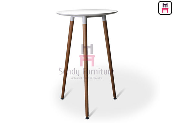 acheter la barre blanche de restaurant de forces de défense principale de 2ft ajourne H100cm avec les jambes en bois solides online manufacture