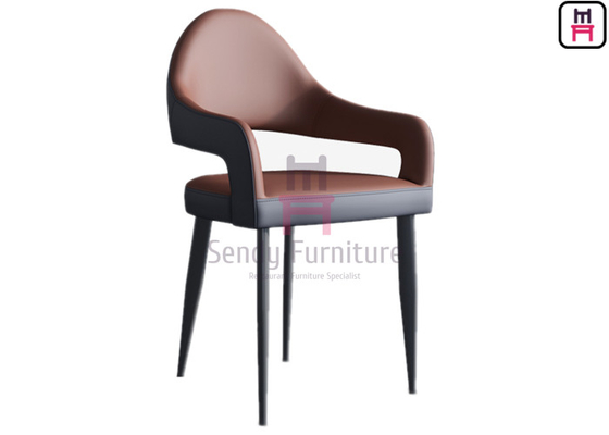 acheter W45cm a tapissé nordique en cuir d'Eco de chaise de restaurant en métal dévoilé online manufacture