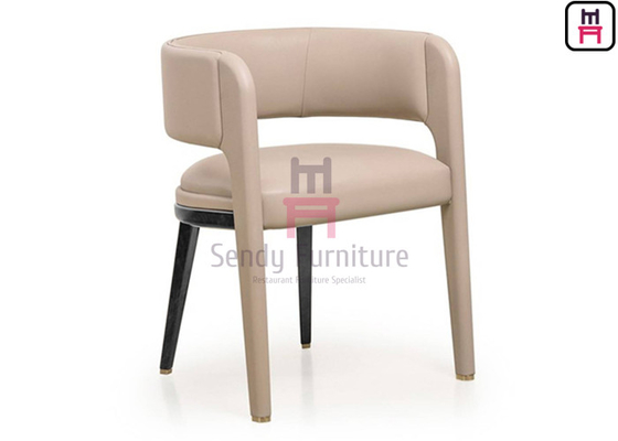 Fauteuil en bois Ash Wood Fully Upholstered Legs de dos nu pour l'usage d'hôtel