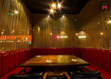 Le sofa en U de restaurant de tissu en cuir a placé pour l'hôtel/salon/café