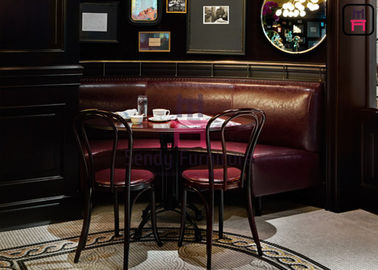 Banquette rond fait sur commande réglé de café de banc de sofa en cuir de restaurant pour l'hôtel de cinq débuts