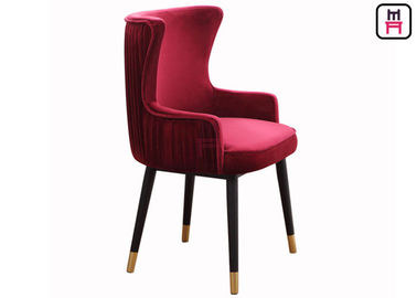 Chaises en bois d'or de luxe de restaurant avec la couleur faite sur commande de coussin pour l'hôtel