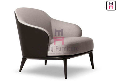 Taille en cuir noire confortable du fauteuil 79 * 86 * 80cm pour le bureau/lobbys