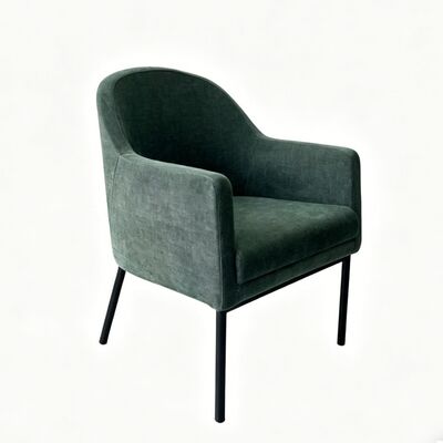 Chaise de restaurant en métal | Chaise de salle à manger polyvalente surdimensionnée en tissu avec accoudoirs