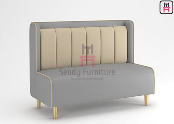Double couleur arrière élevée 1.2cbm Sofa Booth tapissé par 4ft