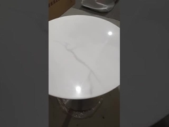 Tulip Base d'or balayée avec la base de marbre de Tableau de table basse/trompette