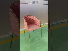 Restaurant et café Chaise sans bras à dos haut avec tissu rembourré 52 * 53 * 94cm