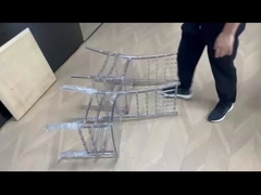 Résine Chiavari chaises de restaurant en plastique PC transparente sans bras Pour le bar / café